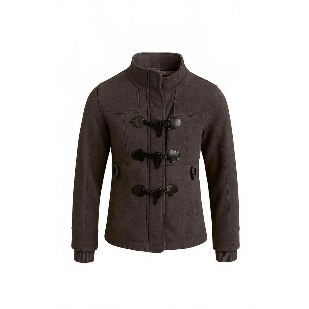Limited Too Toggle Coat Charcoal Gray Fleece Peacoat Girls 10/12‎ Y2K Jacket